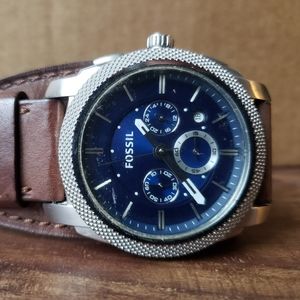 Fossil Machine Chronograph Leather Watch